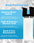 Enhance your water quality with Innovative Marines Fusion 20 Long. This ultimate polishing sock captures uneaten food, ensures quick maintenance, and features a 200-micron filtration system with pre-molded hangers for easy setup, ideal for any rimless design.