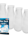 Aquatic Experts 4" Ring Filter Sock - 100 Micron for Reef Aquariums