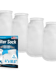 Aquatic Experts 4" Ring Filter Sock - 100 Micron for Reef Aquariums
