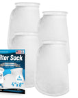 Aquatic Experts 4" Ring Filter Sock - 100 Micron for Reef Aquariums