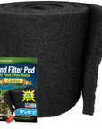 Classic Koi Pond Filter Pad COARSE - Black Bulk Roll Filter Media, Ultra-Durable Latex Coated for Fish Ponds