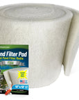 Classic Koi Pond Filter Pad FINE - White Bulk Roll Filter Media, Ultra-Durable for Fish Ponds - Made in USA