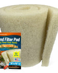 Cream COARSE Pond Filter Pad - 2" Thick Bulk Roll Filter Media for Water Gardens - Made in USA