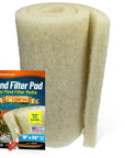 Cream COARSE Pond Filter Pad - 2" Thick Bulk Roll Filter Media for Water Gardens - Made in USA
