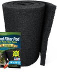 Classic Koi Pond Filter Pad COARSE - Black Bulk Roll Filter Media, Ultra-Durable Latex Coated for Fish Ponds