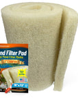 Cream COARSE Pond Filter Pad - 2" Thick Bulk Roll Filter Media for Water Gardens - Made in USA