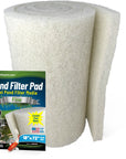 Classic Koi Pond Filter Pad FINE - White Bulk Roll Filter Media, Ultra-Durable for Fish Ponds - Made in USA