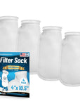 Aquatic Experts 4" Ring Filter Sock - 200 Micron for Reef Aquariums