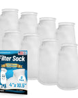 Aquatic Experts 4" Ring Filter Sock - 200 Micron for Reef Aquariums
