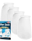 Aquatic Experts 4" Ring Filter Sock - 200 Micron for Reef Aquariums