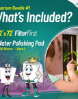 Aquarium Bundle includes Filter First 12" x 72" and Polishing Pad 100 Micron 1 Pack