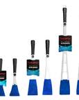 Five Aquatop Aquarium Scrubbers, each 22 with a black handle and blue pad, feature a silver shaft and display a tag reading Aquatop Aquarium Scrubber.