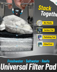 Aquatic Experts Aquarium Carbon Filter Pad - Premium Activated Carbon Filter Pads for Crystal Clear Aquariums