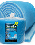 Classic Bonded Aquarium Filter Pad - Blue & White Aquarium Filter Media Roll Bulk, Customizable for Most Filters