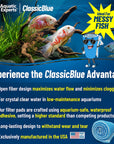 Classic Bonded Aquarium Filter Pad - Blue & White Aquarium Filter Media Roll Bulk, Customizable for Most Filters