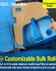 Classic Bonded Aquarium Filter Pad - Blue & White Aquarium Filter Media Roll Bulk, Customizable for Most Filters