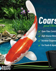 Pond Bundle -Carbon Filter 18"x 36" + BioBall 300 count with Mesh Bag + Cream Pond 18"x36" Bundle