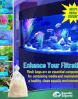 Aquatic Experts Aquatic Experts Aquarium Filter Bag - Extra Fine Mesh Media Bags - Ideal for Efficient Aquarium Filtration