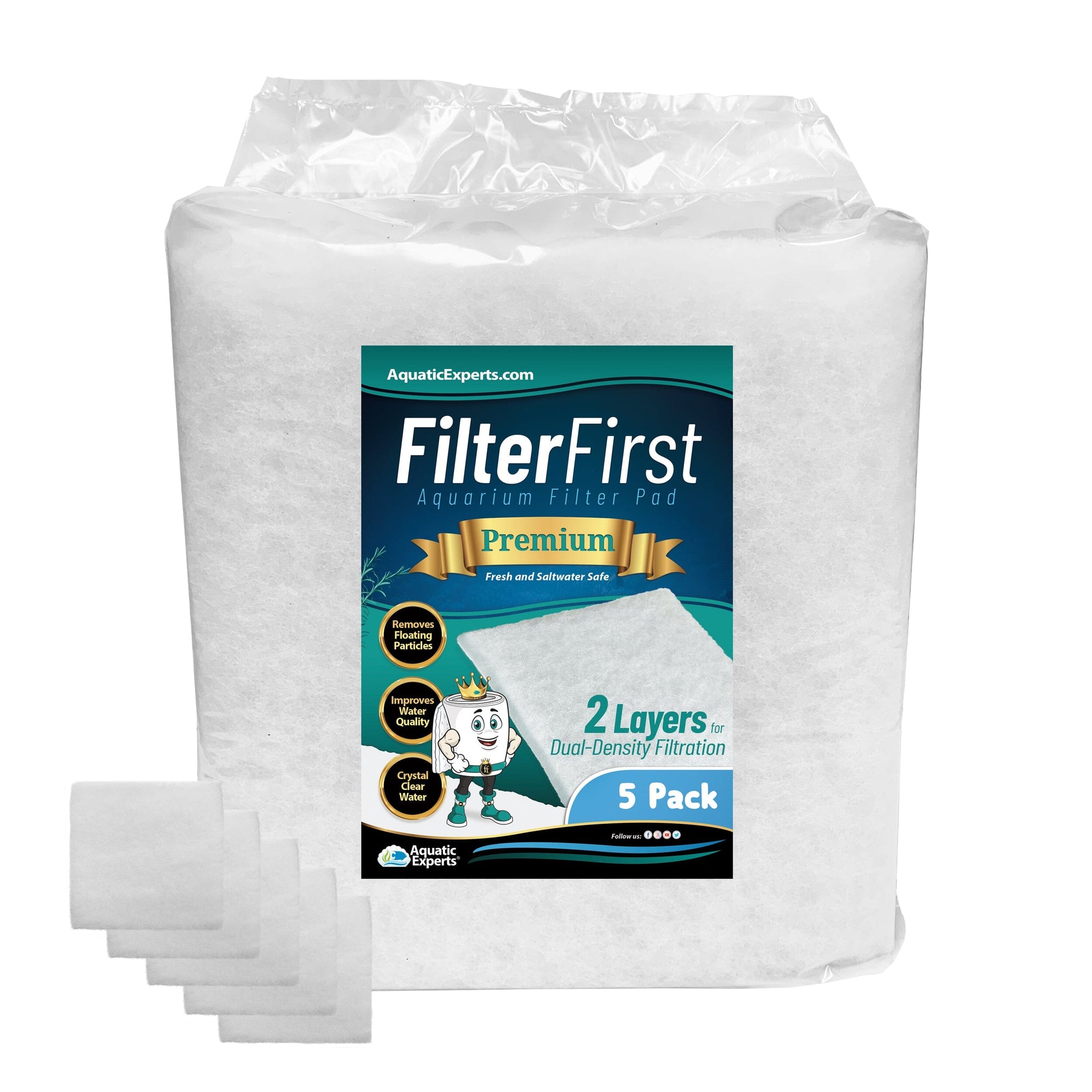Aquarium Filter Floss - FilterFirst Pad Media Roll for Crystal Clear Water
