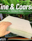 Pond Bundle - Cream Pond Filter Pad 12" x 36" + White Pond Filter Pad 12" x 72"