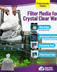 Aquatic Experts Aquarium Mesh Bag - Fine Mesh Media Bags - Perfect for Efficient Aquarium Filtration
