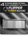 Flipper Edge MAX Stainless Steel Replacement Blades 4 Pack