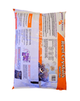 The Instant Ocean Reef Crystals Reef Salt bag features vibrant orange and white packaging, ideal for reef aquariums. It displays product details, usage instructions, and coral images to promote coral growth with essential magnesium and calcium.