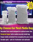 Aquatic Experts Filter Bag - Max Flow Mesh Media Bags for Superior Filtration