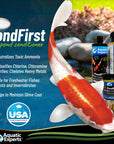 PondFirst - Concentrated Instant Dechlorinator for Fish Ponds, Makes Water Safe for Koi and Goldfish, Made in The USA