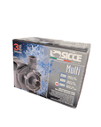 A Sicce Recirculation Pump 5800 packaging with a blue and black design highlights specifications for models 2500, 4000, and 5800. It prominently displays an image of the pump and emphasizes a 3-year guarantee.