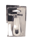 The image depicts a packaged Two Little Fishies - Magnetic Seaweed Clip, an accessory designed for cleaning aquariums. It is showcased in a transparent plastic blister pack, with a white clip prominently visible on the front.