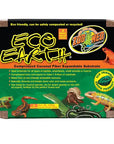 The packaging for Zoo Med - Eco Earth - 3 Bricks displays images of reptiles and amphibians and emphasizes its eco-friendly and compostable features.