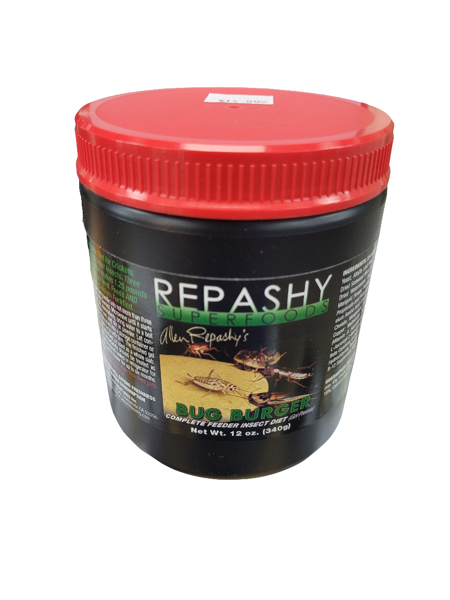 Repashy Bug Burger Feeder Insect Diet 12oz - Premium Cricket & Roach Food
