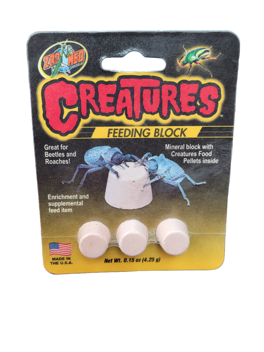 Zoo Med Creatures Feeding Block - Essential Nutrition for Isopods and Cleanup Crews