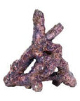 AO - Premium Reef Rock Asst. features intertwined, jagged formations with a rough texture and a blend of purple and brown hues, resembling natural mineral deposits.