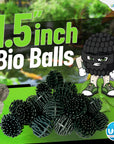 Pond Bundle -Carbon Filter 18"x 36" + BioBall 300 count with Mesh Bag + Cream Pond 18"x36" Bundle