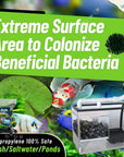 Pond Bundle -Carbon Filter 18"x 36" + BioBall 300 count with Mesh Bag + Cream Pond 18"x36" Bundle
