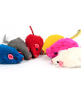 10 PCS PLUSH MOUSE CAT TOYS (Random Color)