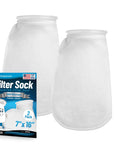 Aquatic Experts 7" Ring Filter Sock - 100 Micron for Large Reef Systems