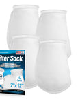 Aquatic Experts 7" Ring Filter Sock - 100 Micron for Large Reef Systems