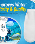 Aquatic Experts 4" Ring Filter Sock - 100 Micron for Reef Aquariums