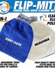 Flipper 2-in-1 Microfiber Aquarium Cleaning Mitt 2 Pack