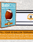 BabiChip Premium Small Sized Coconut Chips; Ready to Use