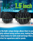 1-Inch Bio Balls Filter Media - Perfect for Aquarium & Small Pond Filters - High-Quality Bio Balls