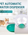 2.8L Bubble Pet Automatic Feeder Cat Dog Food Dispenser Water Drinking