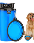 2 in 1 Dog Drinking Water Bottle with Bowls