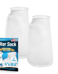 Aquatic Experts 4" Ring Filter Sock - 200 Micron for Reef Aquariums