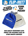 Flipper 2-in-1 Microfiber Aquarium Cleaning Mitt 2 Pack