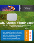 Flipper Edge 2 in 1 Floating Magnetic Aquarium Algae Cleaner (MAX)