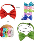 5 PCS ADJUSTABLE DOG BOW TIES (Random Colors)